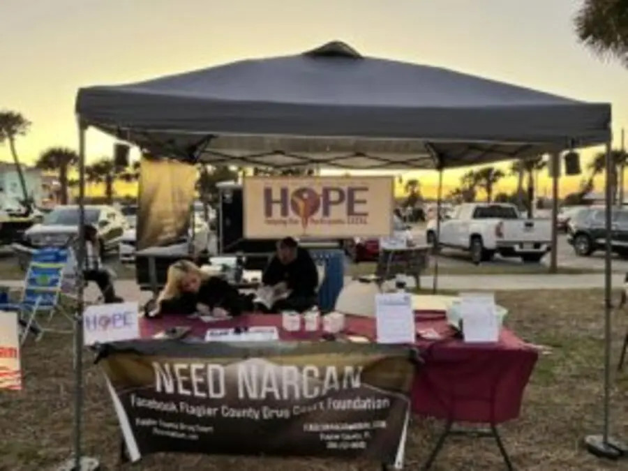 Foundation supporters together outdoors in Flagler County.